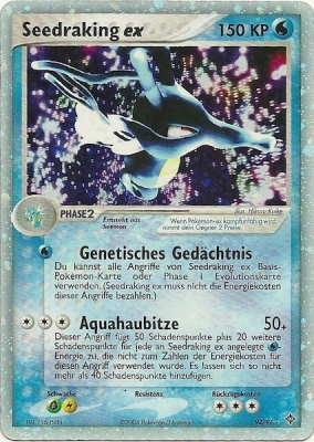 Seedraking ex 92 — EX Drache (German Pokémon TCG card)