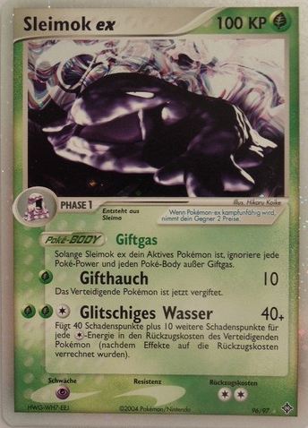 Sleimok ex 96 — EX Drache (German Pokémon TCG card)