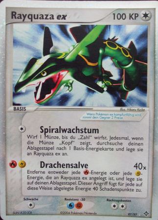 Rayquaza ex 97 — EX Drache (German Pokémon TCG card)