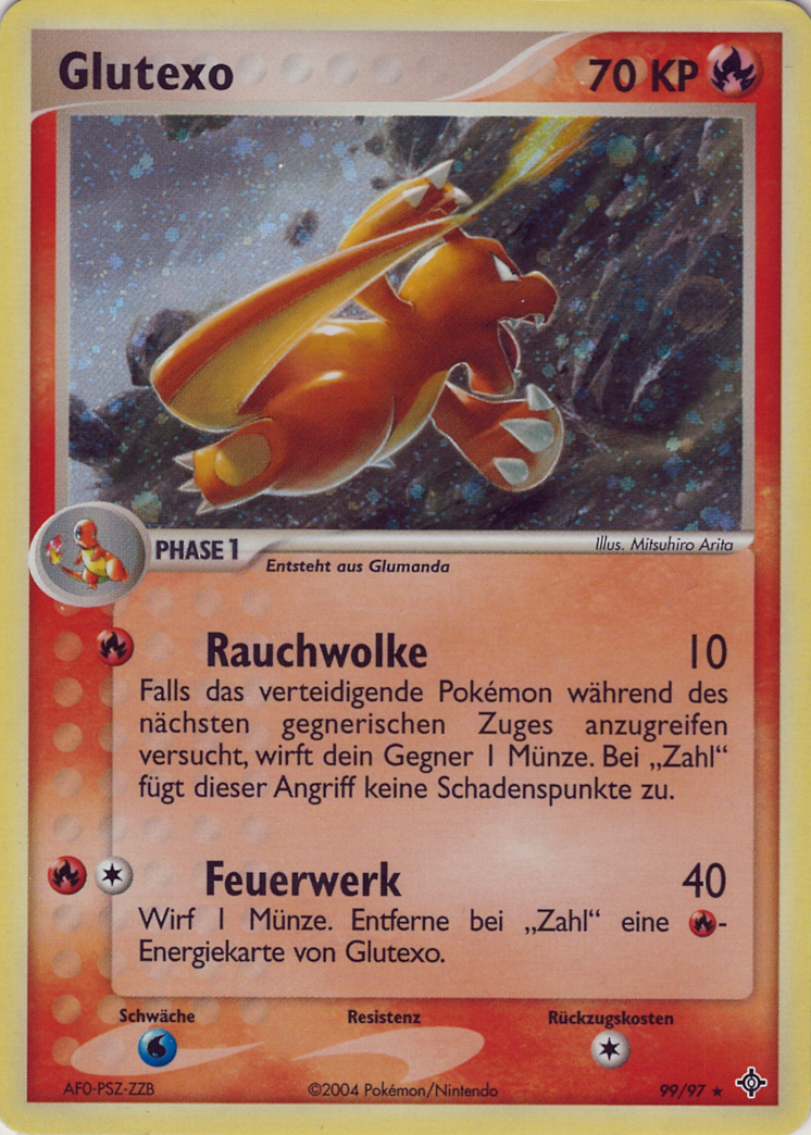 Glutexo 99 — EX Drache (German Pokémon TCG card)