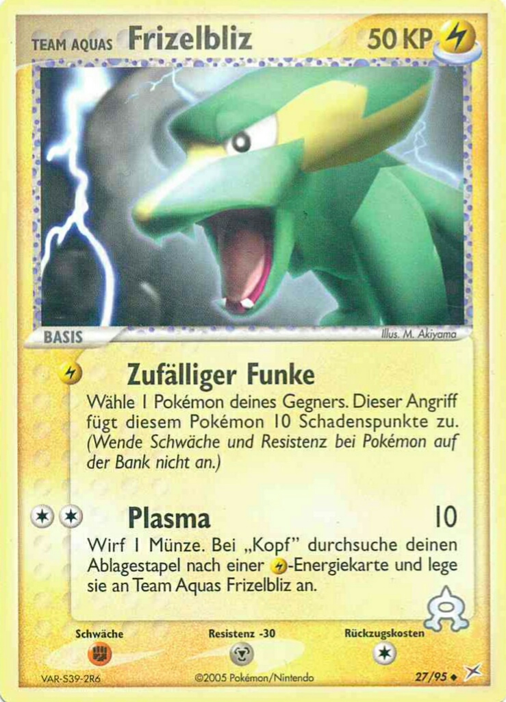 Team Aquas Frizelbliz 27 — EX Team Magma vs Team Aqua (German Pokémon TCG card)