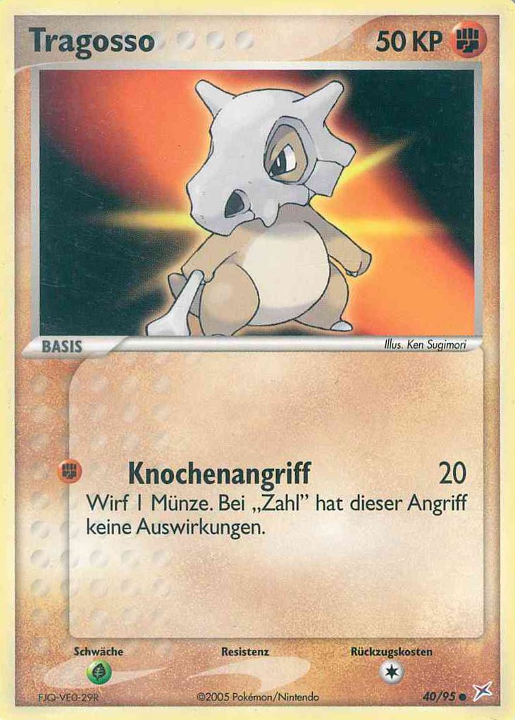 Tragosso 40 — EX Team Magma vs Team Aqua (German Pokémon TCG card)