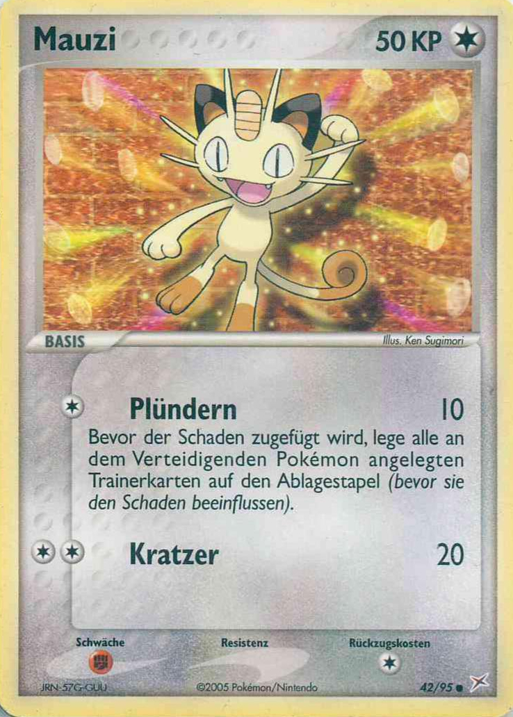 Mauzi 42 — EX Team Magma vs Team Aqua (German Pokémon TCG card)