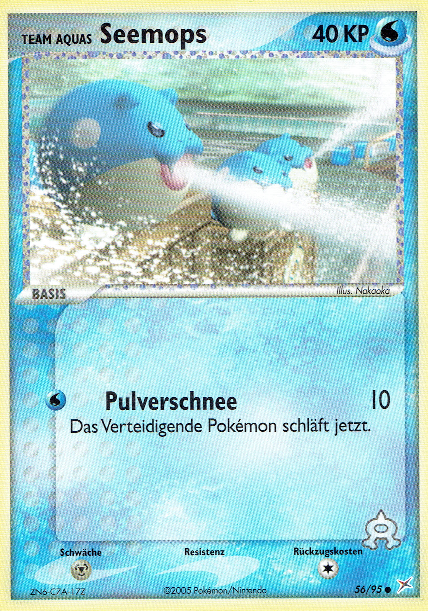 Team Aquas Seemops 56 — EX Team Magma vs Team Aqua (German Pokémon TCG card)