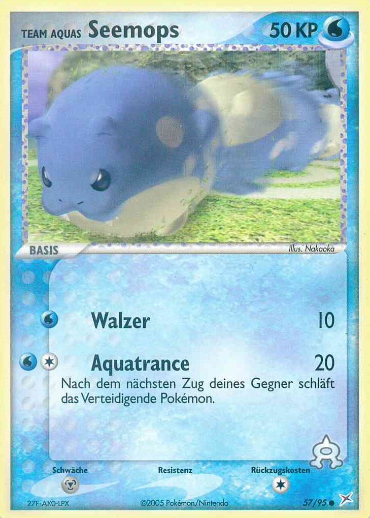 Team Aquas Seemops 57 — EX Team Magma vs Team Aqua (German Pokémon TCG card)