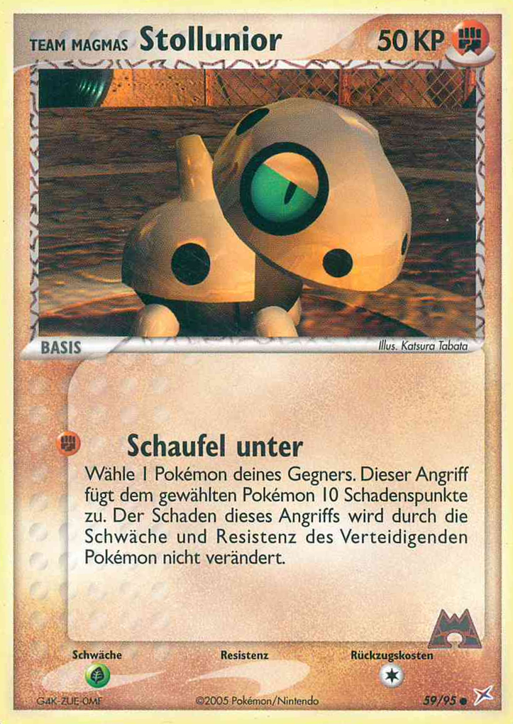 Team Magmas Stollunior 59 — EX Team Magma vs Team Aqua (German Pokémon TCG card)