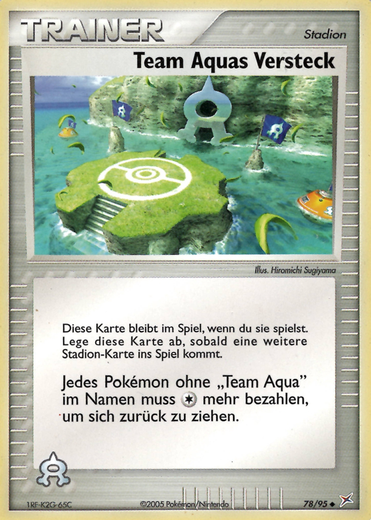 Team Aquas Versteck 78 — EX Team Magma vs Team Aqua (German Pokémon TCG card)