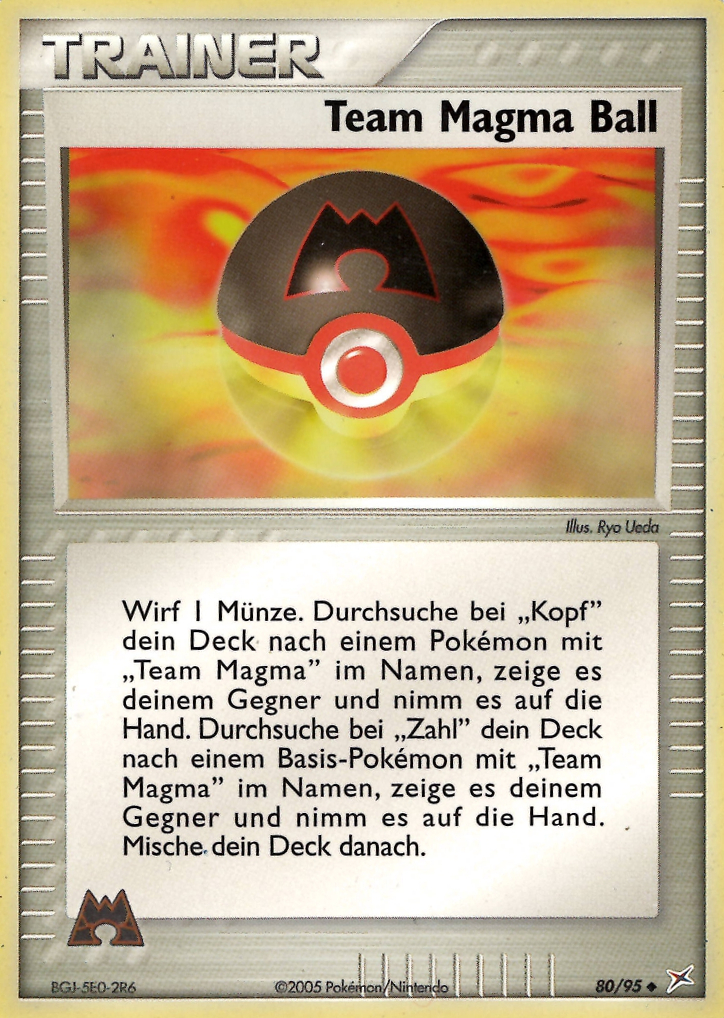 Team Magma Ball 80 — EX Team Magma vs Team Aqua (German Pokémon TCG card)
