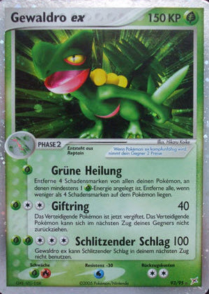 Gewaldro ex 93 — EX Team Magma vs Team Aqua (German Pokémon TCG card)