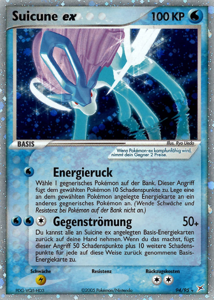 Suicune ex 94 — EX Team Magma vs Team Aqua (German Pokémon TCG card)