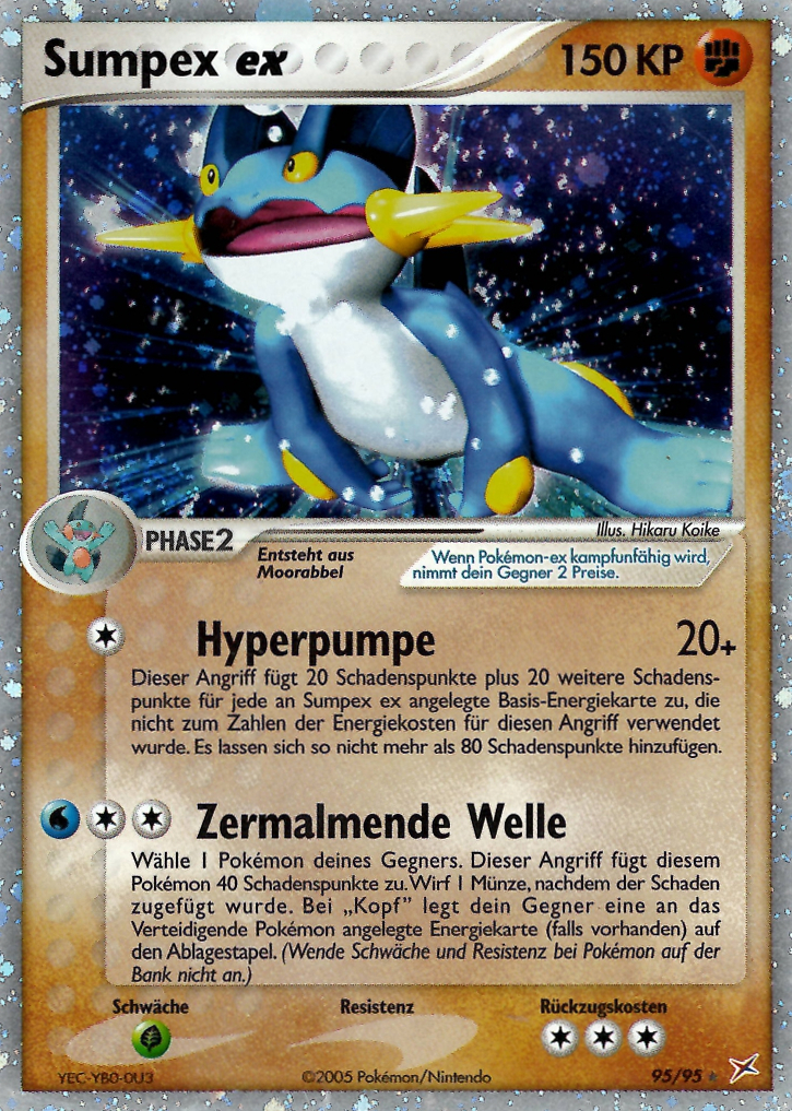 Sumpex ex 95 — EX Team Magma vs Team Aqua (German Pokémon TCG card)