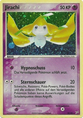 Jirachi 97 — EX Team Magma vs Team Aqua (German Pokémon TCG card)