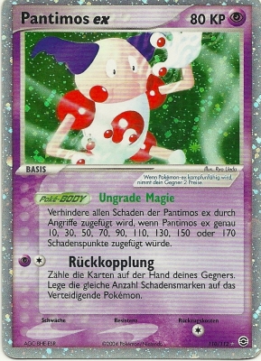 Pantimos ex 110 — EX Feuerrot & Blattgrün (German Pokémon TCG card)