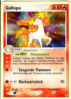 Gallopa 13 — EX Feuerrot & Blattgrün (German Pokémon TCG card)