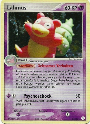 Lahmus 14 — EX Feuerrot & Blattgrün (German Pokémon TCG card)