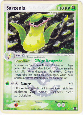 Sarzenia 17 — EX Feuerrot & Blattgrün (German Pokémon TCG card)