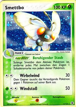 Smettbo 2 — EX Feuerrot & Blattgrün (German Pokémon TCG card)