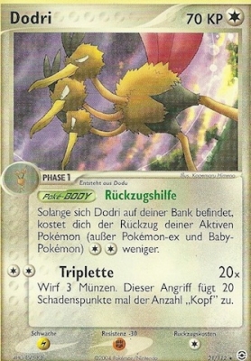 Dodri 21 — EX Feuerrot & Blattgrün (German Pokémon TCG card)