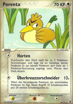 Porenta 23 — EX Feuerrot & Blattgrün (German Pokémon TCG card)