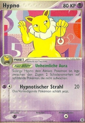 Hypno 25 — EX Feuerrot & Blattgrün (German Pokémon TCG card)