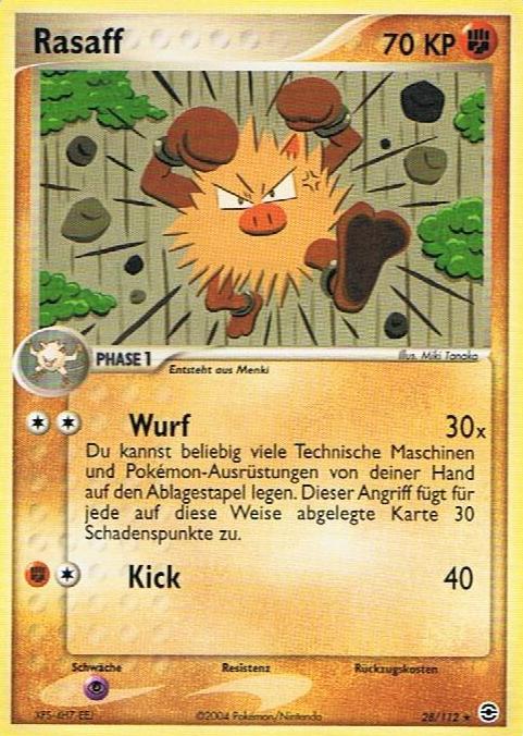 Rasaff 28 — EX Feuerrot & Blattgrün (German Pokémon TCG card)