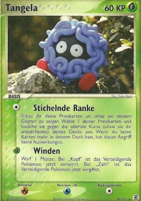 Tangela 30 — EX Feuerrot & Blattgrün (German Pokémon TCG card)