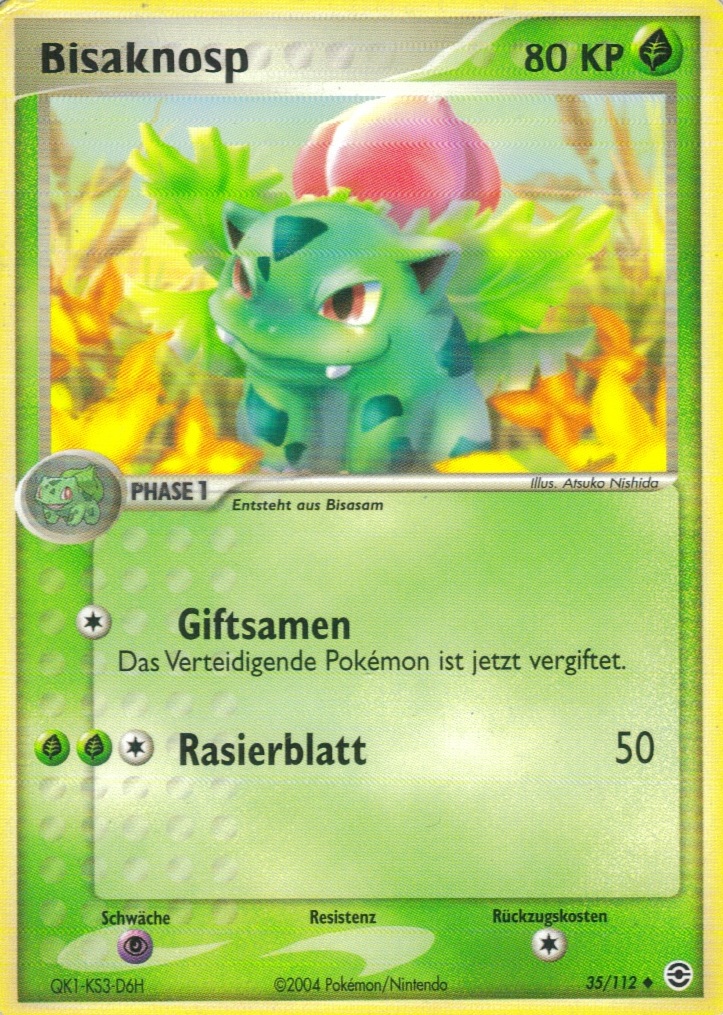 Bisaknosp 35 — EX Feuerrot & Blattgrün (German Pokémon TCG card)