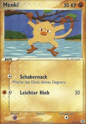Menki 38 — EX Feuerrot & Blattgrün (German Pokémon TCG card)