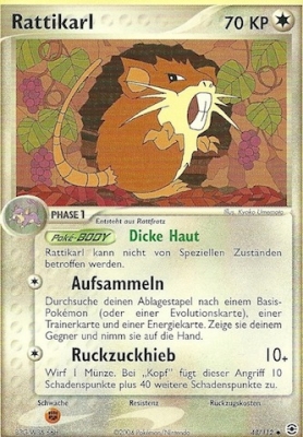 Rattikarl 48 — EX Feuerrot & Blattgrün (German Pokémon TCG card)