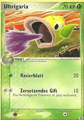 Ultrigaria 51 — EX Feuerrot & Blattgrün (German Pokémon TCG card)