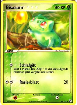 Bisasam 54 — EX Feuerrot & Blattgrün (German Pokémon TCG card)