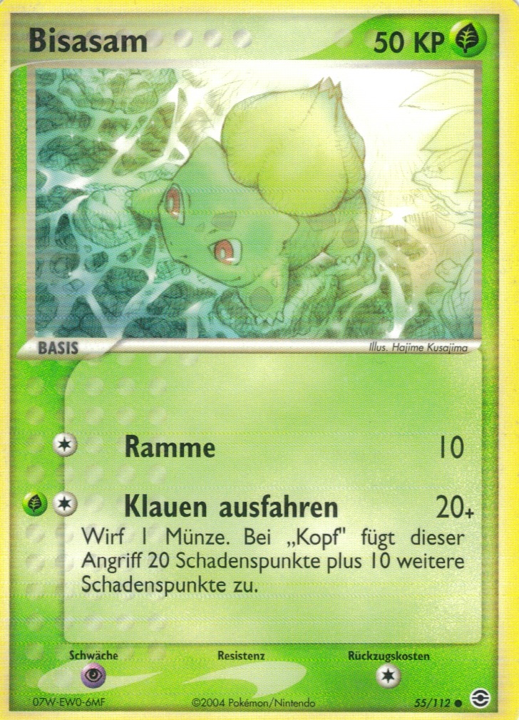 Bisasam 55 — EX Feuerrot & Blattgrün (German Pokémon TCG card)