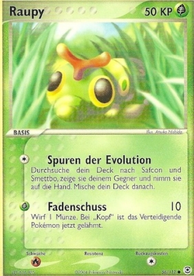 Raupy 56 — EX Feuerrot & Blattgrün (German Pokémon TCG card)
