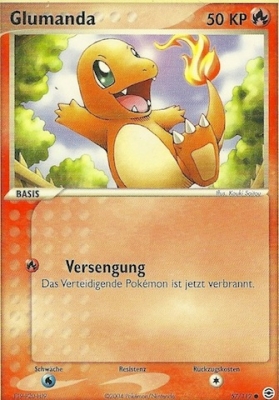 Glumanda 57 — EX Feuerrot & Blattgrün (German Pokémon TCG card)