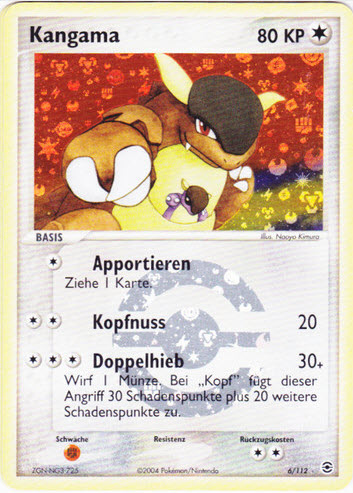 Kangama 6 — EX Feuerrot & Blattgrün (German Pokémon TCG card)