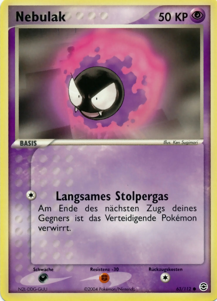 Nebulak 63 — EX Feuerrot & Blattgrün (German Pokémon TCG card)