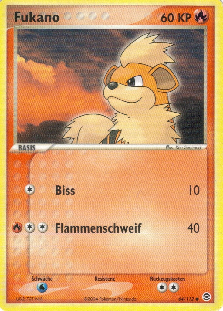 Fukano 64 — EX Feuerrot & Blattgrün (German Pokémon TCG card)