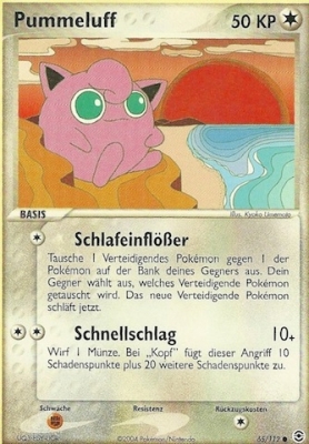 Pummeluff 65 — EX Feuerrot & Blattgrün (German Pokémon TCG card)