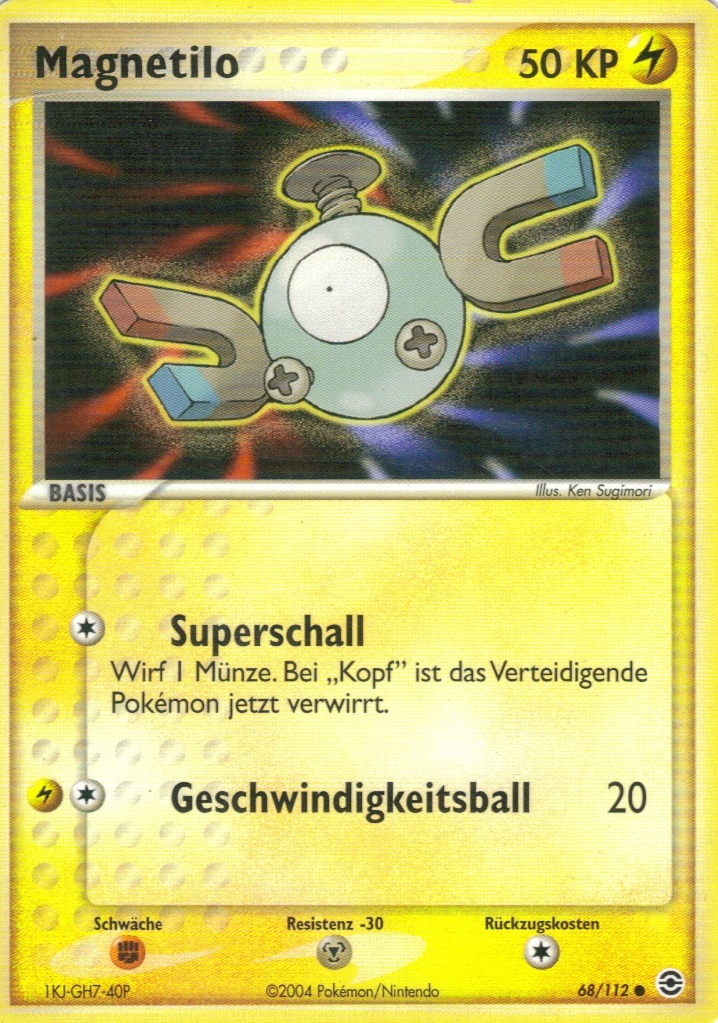Magnetilo 68 — EX Feuerrot & Blattgrün (German Pokémon TCG card)