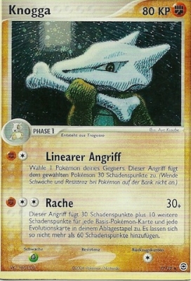 Knogga 7 — EX Feuerrot & Blattgrün (German Pokémon TCG card)