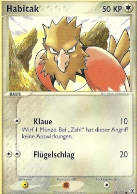 Habitak 81 — EX Feuerrot & Blattgrün (German Pokémon TCG card)