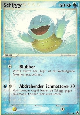 Schiggy 83 — EX Feuerrot & Blattgrün (German Pokémon TCG card)