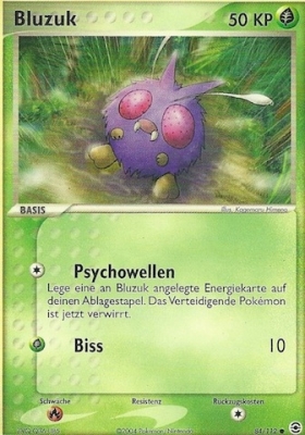 Bluzuk 84 — EX Feuerrot & Blattgrün (German Pokémon TCG card)
