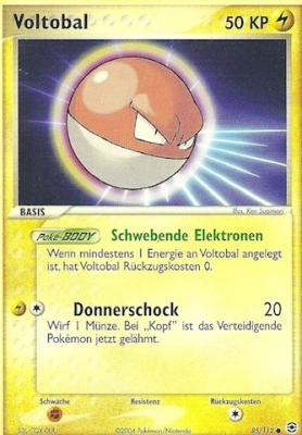 Voltobal 85 — EX Feuerrot & Blattgrün (German Pokémon TCG card)