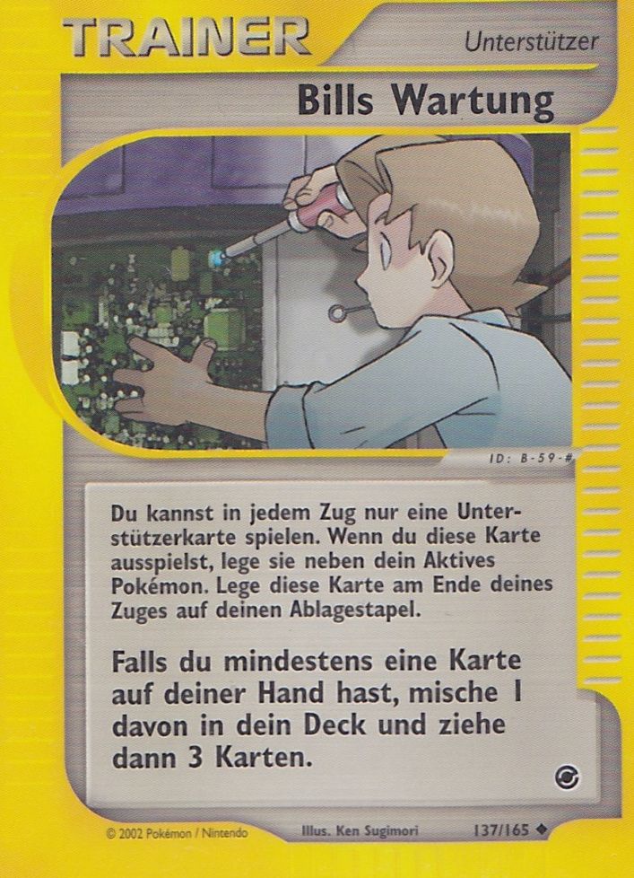 Bills Wartung 87 — EX Feuerrot & Blattgrün (German Pokémon TCG card)