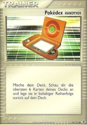 PokéDex HANDY909 96 — EX Feuerrot & Blattgrün (German Pokémon TCG card)