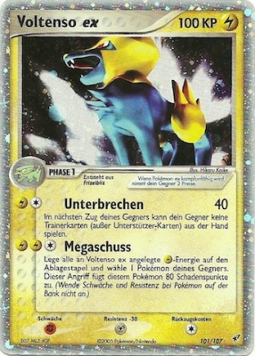 Voltenso ex 101 — EX Deoxys (German Pokémon TCG card)