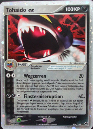 Tohaido ex 104 — EX Deoxys (German Pokémon TCG card)