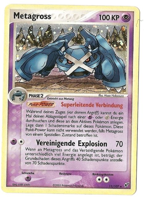 Metagross 11 — EX Deoxys (German Pokémon TCG card)