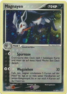 Magnayen 12 — EX Deoxys (German Pokémon TCG card)